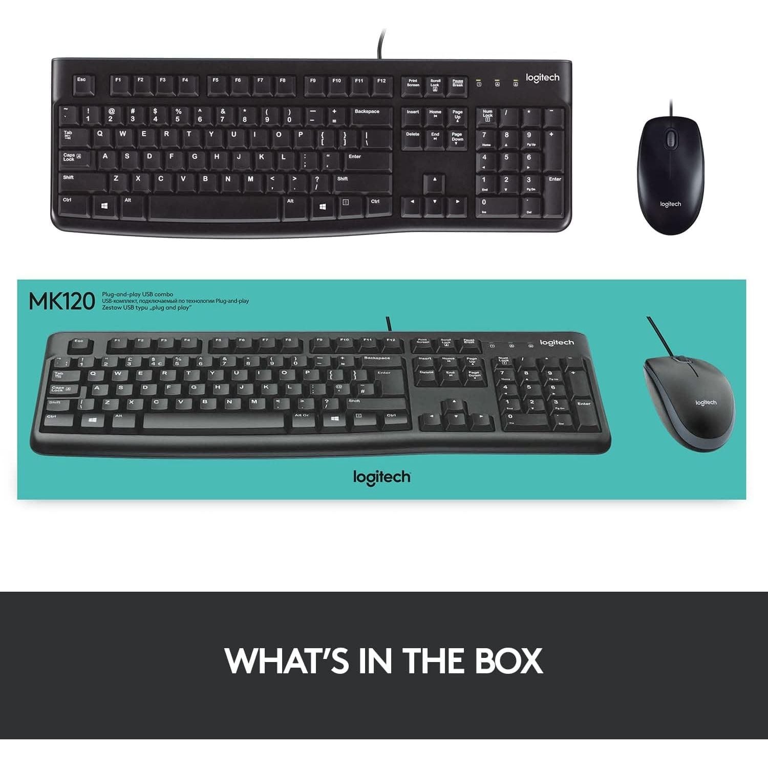 Buy Logitech,Logitech MK120 Wired Keyboard and Mouse Combo for Windows - Gadcet UK | UK | London | Scotland | Wales| Ireland | Near Me | Cheap | Pay In 3 | Keyboard & Mouse